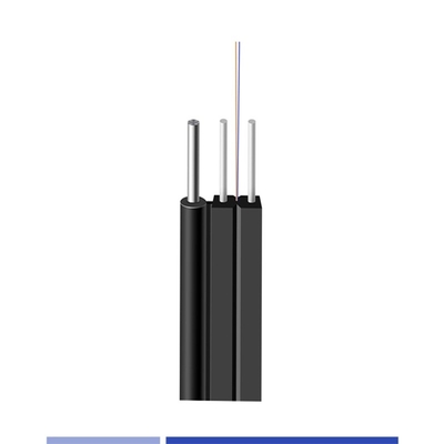 ซื้อ 2 สายใยกลางแจ้ง สายใยออปติกแบน 9/125 SMF G657A1 LSZH สีดํา กันน้ํา การผลิตออนไลน์