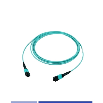 ซื้อ 12 สายใย Plenum MTP Patch Cord Multimode OM3 หญิง 3m ประเภท B การผลิตออนไลน์
