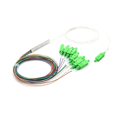 ซื้อ 1x8 Single Mode Fiber Splitter SC/APC โมดูลเล็กไร้บล็อก 900μM การผลิตออนไลน์