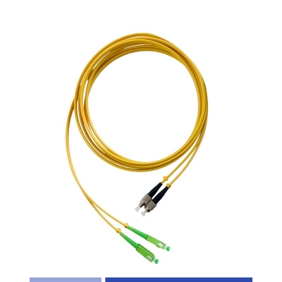 ซื้อ สายพัดปลาสติกไฟเบอร์แบบเดียว SC/APC ถึง FC/UPC Duplex 3.0mm LSZH สายพัดปลาสติกไฟเบอร์ การผลิตออนไลน์