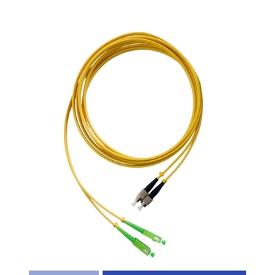 ซื้อ 3m สายพับไฟเบอร์ออปติก SC/APC-FC/UPC Duplex LSZH สายพับแบบเดียว ความเร็วสูง การผลิตออนไลน์