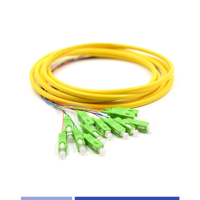 ซื้อ 12 สายใยไฟเบอร์ออปติก Pigtail SC APC SingleMode 9/125 LSZH 3m การผลิตออนไลน์