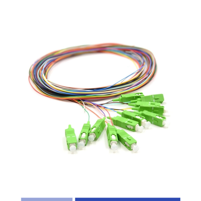 ซื้อ โมเดอร์เดียว OS2 SC APC Pigtails 12 สายใย LSZH 3m สําหรับการแก้ไข FTTH การผลิตออนไลน์