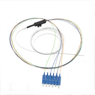 ซื้อ 6 สายใย SC/UPC สายใย Ribbon Pigtail แบบเดียว LSZH 1m การผลิตออนไลน์