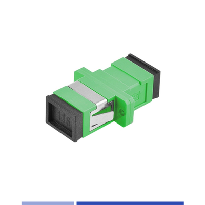 ซื้อ เครื่องเชื่อมเบา SC APC Simplex การติดตั้งง่ายด้วย Flange Green การผลิตออนไลน์