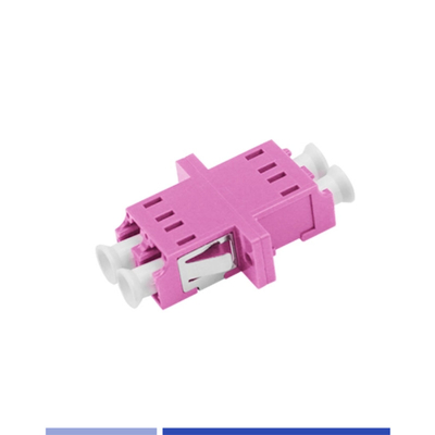 ซื้อ OM4 LC UPC Duplex Connector ประสิทธิภาพสูง ทันสมัยกับ Flange Magenta การผลิตออนไลน์
