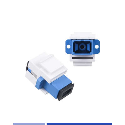 ซื้อ ไฟเบอร์ออปติก คีย์สโตน แจ็ค แอดป์เตอร์ SC UPC SingleMode Simplex Optical Coupler การผลิตออนไลน์