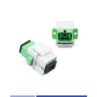ซื้อ ไฟเบอร์ออปติก คีย์สโตน แจ็ค แอดป์เตอร์ SC APC SingleMode Simplex Optical Coupler การผลิตออนไลน์