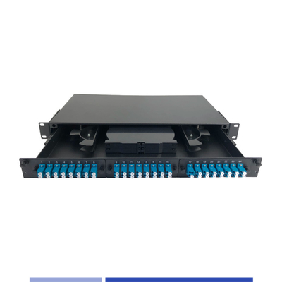 ซื้อ 1U แพนลปาทช์ไฟเบอร์ออปติก 24 Port LC Duplex 19 