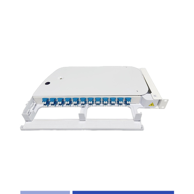 ซื้อ 12 Port 24 Fiber Patch Panel Rotary ABS พลาสติก 19