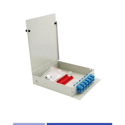 ซื้อ 12 Port Optical Fiber Distribution Box LC/SC 12 หน่วยกระจายไฟเบอร์ออปติกโลหะ การผลิตออนไลน์