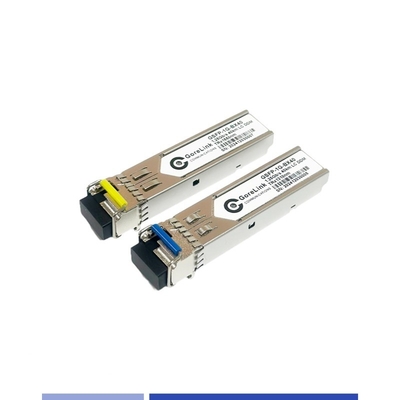 ซื้อ BIDI Gigabit Optical Transceiver 40km Single Mode SMF ไฟเบอร์คู่ TX1310nm RX1550nm LC การผลิตออนไลน์