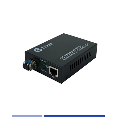 ซื้อ เครื่องแปลงสื่อไฟเบอร์ 10/100/1000Mbps Single-mode SMF 1310nm Dual SFP Slot 20KM การผลิตออนไลน์