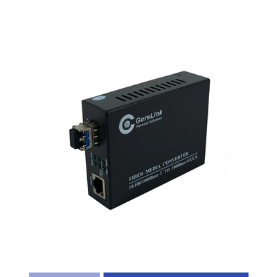 ซื้อ เครื่องแปลงสื่อไฟเบอร์ 10/100/1000Mbps Single Mode SMF 1310nm Dual SFP Slot 40KM การผลิตออนไลน์
