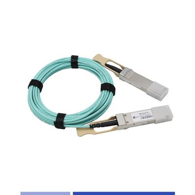 ซื้อ 100G AOC สายไฟฟ้าออปติกแอคทีฟ QSFP28 ถึง QSFP28 OM4 สายไฟฟ้า 3m LSZH Jacket การผลิตออนไลน์