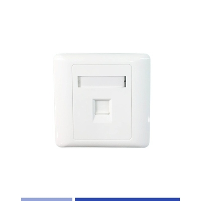 ซื้อ ความแม่นยําสูง Single Port 86 แผ่นหน้าสําหรับ Cat3 Cat6 Keystone Jack การผลิตออนไลน์