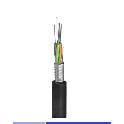 ซื้อ 48 Core Outdoor Fiber Optic Cable Single Mode 9/125um กระบี่ PE GYTS สายท่อ การผลิตออนไลน์