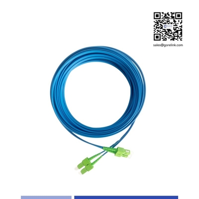 ซื้อ สายแพทช์ไฟเบอร์ออปติก SC/APC แบบมีเกราะ ปลายคู่ โหมดเดี่ยว 1 เมตร แจ็คเก็ต LSZH ป้องกันสัตว์กัดแทะ การผลิตออนไลน์