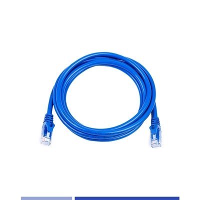 1m PVC Jacket Cat 6a แพทช์เคเบิล UTP สะพายทองแดง สีฟ้า ความยาวตามต้องการ