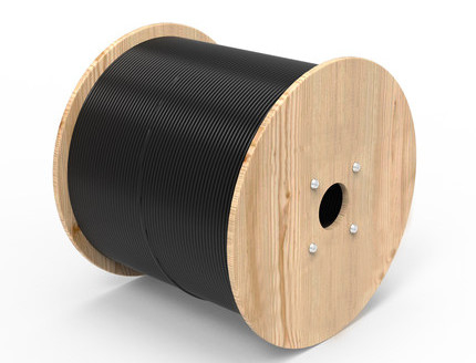 6 สายไฟเบอร์กลางแจ้ง Flat Drop สายไฟเบอร์ออปติก 9/125 G657A1 LSZH หนักเบา