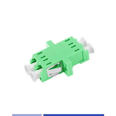 Duplex LC APC Adapter Single Mode Flange สีเขียว ความละเอียดสูง พกพา