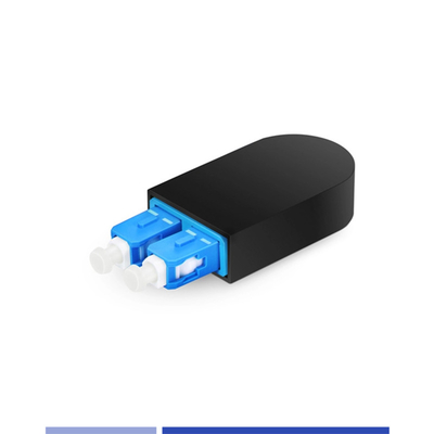 SC Fiber Loopback Adapter แบบเดียว กันฝุ่น สําหรับเครือข่ายโทรคมนาคม