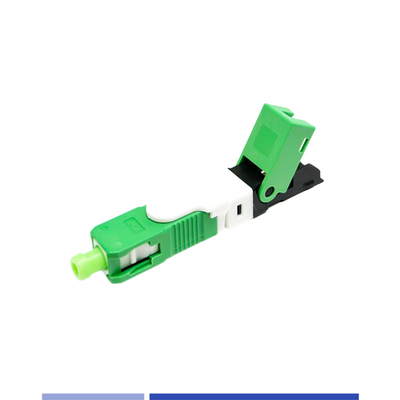 SC APC Single Mode Fiber Fast Connector ความแม่นยําสูง สําหรับการแก้ไข FTTH