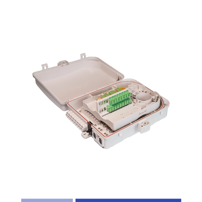 24 Port Termination Box สายไฟเบอร์ออปติก SC ABS พลาสติก ซิมเพล็กซ์ แอดป์เตอร์ 24 Core