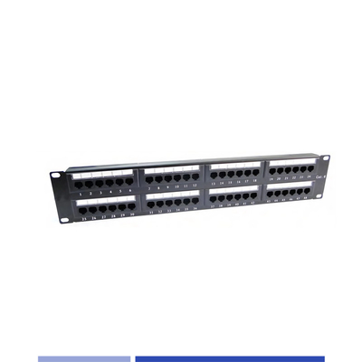 Cat6 48 Port Unshielded Patch Panel 2U 19 